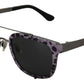 Dolce & Gabbana Chic Purple Lens Metal Frame Sunglasses