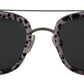 Dolce & Gabbana Chic Purple Lens Metal Frame Sunglasses