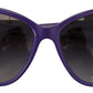 Dolce & Gabbana Elegant Violet Round Sunglasses for Women