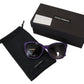 Dolce & Gabbana Elegant Violet Round Sunglasses for Women