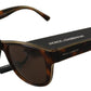 Dolce & Gabbana Chic Unisex Brown Acetate Sunglasses