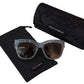 Dolce & Gabbana Blue Lace Acetate Rectangle DG4231 Shades Sunglasses