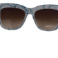 Dolce & Gabbana Blue Lace Acetate Rectangle DG4231 Shades Sunglasses