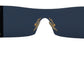 Dolce & Gabbana Gold Metal Rectangle Shades DG2263 Sunglasses