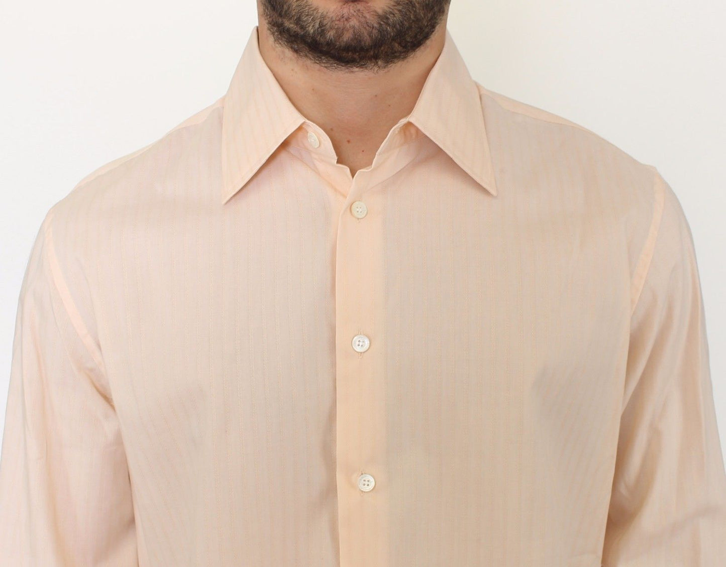 Ermanno Scervino Sunset Hues Striped Cotton Shirt