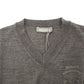 Ermanno Scervino Chic Gray V-Neck Wool Blend Pullover Sweater