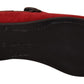 Dolce & Gabbana Red Suede Leather Slip On Loafers Men's Shoes