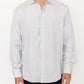 Ermanno Scervino Elegant White and Gray Striped Cotton Shirt