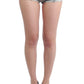 Ermanno Scervino Chic Gray Lace-Trimmed Mini Shorts