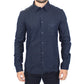 Ermanno Scervino Stunning Blue Cotton Casual Shirt