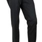 Gucci Men's Skinny Black Wool Evening Dress Pant