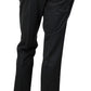 Gucci Men's Skinny Black Wool Evening Dress Pant