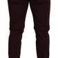 Dolce & Gabbana Slim Fit Bordeaux Jeans - Italian Luxury