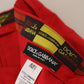 Dolce & Gabbana Elegant Slim Fit Crimson Chinos