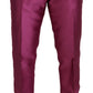 Dolce & Gabbana Elegant Slim Fit Formal Dress Pants in Pink