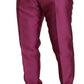 Dolce & Gabbana Elegant Slim Fit Formal Dress Pants in Pink