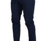 Dolce & Gabbana Elegant Slim Fit Chinos in Blue