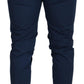 Dolce & Gabbana Elegant Slim Fit Chinos in Blue