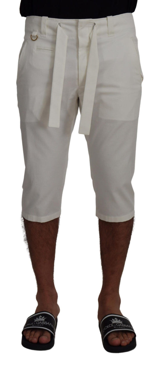 Dolce & Gabbana Elegant White Chino Shorts