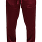 Dolce & Gabbana Silk Lounge Pants in Bordeaux