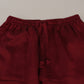 Dolce & Gabbana Silk Lounge Pants in Bordeaux