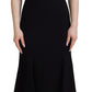 Dolce & Gabbana Elegant Fit and Flare Black Sheath Dress