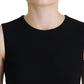 Dolce & Gabbana Elegant Fit and Flare Black Sheath Dress