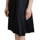 Dolce & Gabbana Elegant Black Silk Mini Sleeveless Dress