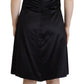 Dolce & Gabbana Elegant Black Silk Mini Sleeveless Dress