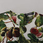 Dolce & Gabbana Chic Multicolor Fig Print Cotton Top