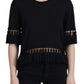 Dolce & Gabbana Elegant Black Cotton Short Sleeve Tee