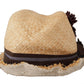 Dolce & Gabbana Yellow Ribbon Floral Embellished Straw Hat
