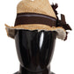 Dolce & Gabbana Yellow Ribbon Floral Embellished Straw Hat
