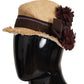 Dolce & Gabbana Yellow Ribbon Floral Embellished Straw Hat