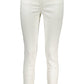 Calvin Klein Chic White Skinny Jeans with Logo Detail