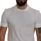 Dolce & Gabbana Elegant White Cotton Polo T-Shirt