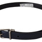 Dolce & Gabbana Elegant Blue Calf Leather Belt