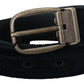 Dolce & Gabbana Elegant Black Leather Belt