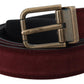 Dolce & Gabbana Elegant Leather Belt with Metal Buckle Closure