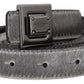 Dolce & Gabbana Elegant Silver Leather Designer Belt