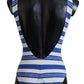 Dolce & Gabbana Riviera Chic Blue Striped One Piece Swimsuit