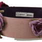 Dolce & Gabbana Multicolor Floral Appliques Metal Shoulder Strap