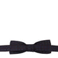 Dolce & Gabbana Blue Pattern Silk Adjustable Neck Papillon Bow Tie