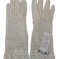 Dolce & Gabbana Chic White Wrist Length Gloves