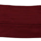 Dolce & Gabbana Maroon Silk Pleated Elastic Ear Strap One Size Face Mask