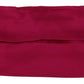 Dolce & Gabbana Maroon Silk Pleated Elastic Ear Strap One Size Face Mask