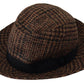 Dolce & Gabbana Elegant Brown Fedora Hat - Winter Chic Accessory