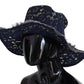 Dolce & Gabbana Elegant Wide Brim Blue Hat