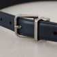 Dolce & Gabbana Elegant Blue Calf Leather Belt