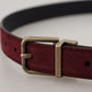 Dolce & Gabbana Elegant Leather Belt with Metal Buckle Closure